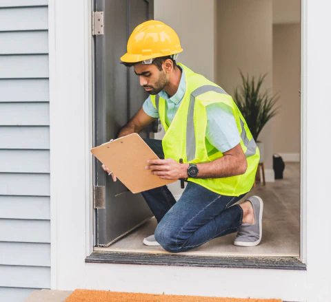 man during inspection